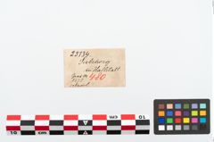 Etikett zu Bronzenähnadel (NHMW-PRAE-025134)